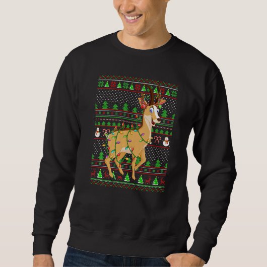 Ugly Xmas Sweater Style Lighting Chamois Christmas (Voorkant)