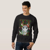 Ugly Xmas Sweater Style Lighting Chinchilla Christ (Voorkant volledig)