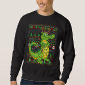 Ugly Xmas Sweater Style Lighting Crocodile Christm (Voorkant)