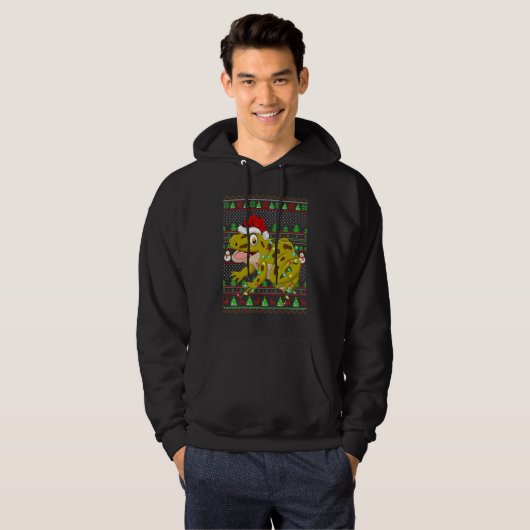 Ugly Xmas Sweater Style Lighting Frog Christmas (Voorkant volledig)