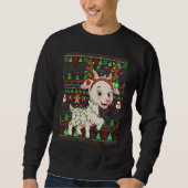 Ugly Xmas Sweater Style Lighting Goat Christmas (Voorkant)