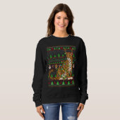 Ugly Xmas Sweater Style Lighting Jaguar Christmas (Voorkant volledig)