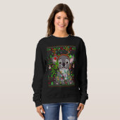 Ugly Xmas Sweater Style Lighting Koala Christmas (Voorkant volledig)
