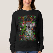Ugly Xmas Sweater Style Lighting Koala Christmas (Voorkant)
