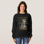 Ugly Xmas Sweater Style Lighting Opossum Christmas (Voorkant volledig)