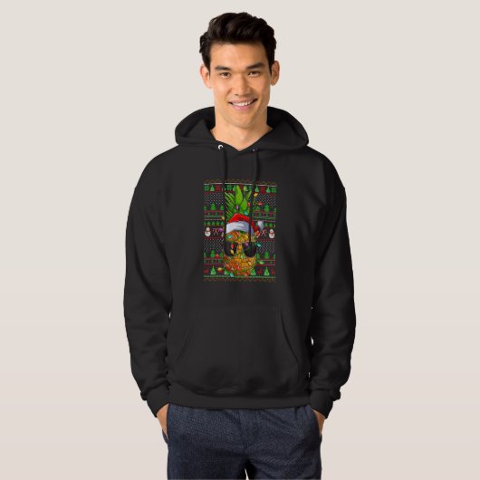 Ugly Xmas Sweater Style Lighting Pineapple Fruit C (Voorkant volledig)