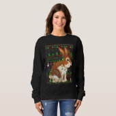 Ugly Xmas Sweater Style Lighting Rabbit Christmas (Voorkant volledig)