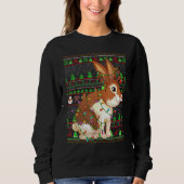 Ugly Xmas Sweater Style Lighting Rabbit Christmas (Voorkant)