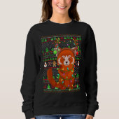 Ugly Xmas Sweater Style Lighting Red Panda Christm (Voorkant)
