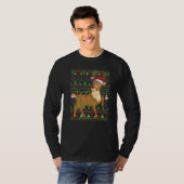 Ugly Xmas Sweater Style Lighting Reindeer Christma T-shirt (Voorkant volledig)