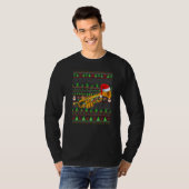 Ugly Xmas Sweater Style Lighting Trumpet Christmas T-shirt (Voorkant volledig)