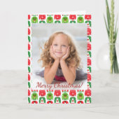 Ugly Xmas Sweaters Polar Beer Snowman Rudolf Notitiekaartje (Voorkant)