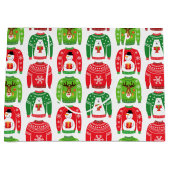 Ugly Xmas Sweaters Polar Beer Snowman Rudolf Red Groot Cadeauzakje (Voorkant)