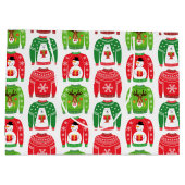 Ugly Xmas Sweaters Polar Beer Snowman Rudolf Red Groot Cadeauzakje (Achterkant)