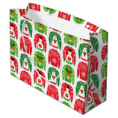 Ugly Xmas Sweaters Polar Beer Snowman Rudolf Red Groot Cadeauzakje (Achterkant Gekanteld)