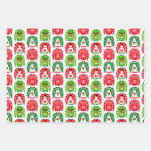 Ugly Xmas Sweaters Polar Beer Snowman Rudolf Red Inpakpapier Vel (Voorkant 3)