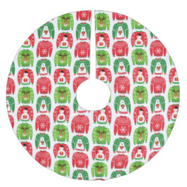 Ugly Xmas Sweaters Polar Beer Snowman Rudolf Red Kerstboom Rok