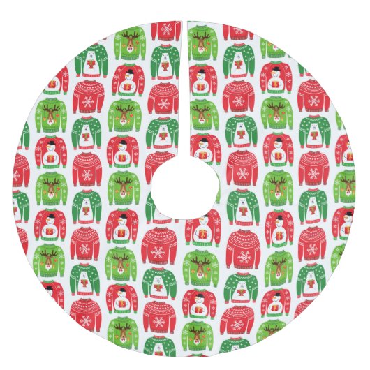 Ugly Xmas Sweaters Polar Beer Snowman Rudolf Red Kerstboom Rok (Voorkant)