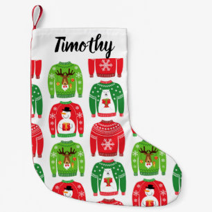 Ugly Xmas Sweaters Polar Beer Snowman Rudolf Red Kleine Kerstsok