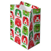 Ugly Xmas Sweaters Polar Beer Snowman Rudolf Red Medium Cadeauzakje (Achterkant Gekanteld)