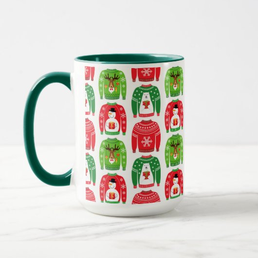 Ugly Xmas Sweaters Polar Beer Snowman Rudolf Red Mok (Links)