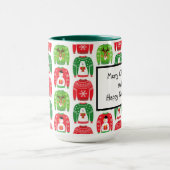 Ugly Xmas Sweaters Polar Beer Snowman Rudolf Red Mok (Midden)