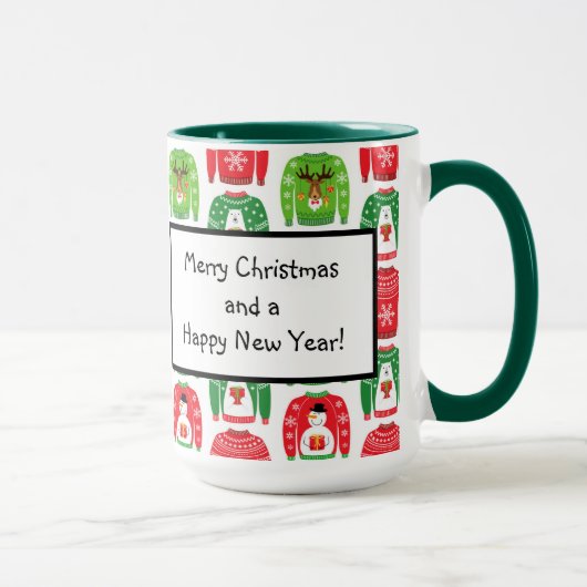 Ugly Xmas Sweaters Polar Beer Snowman Rudolf Red Mok (Rechts)