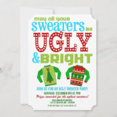 Ugly'n uitnodiging voor een feest met kerstmis (Voorkant)