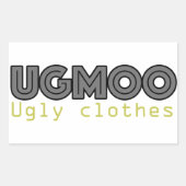 UGMOO Lelijke Kleding Sticker (Voorkant)