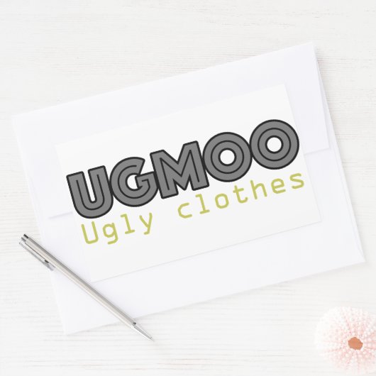 UGMOO Lelijke Kleding Sticker (Envelop)