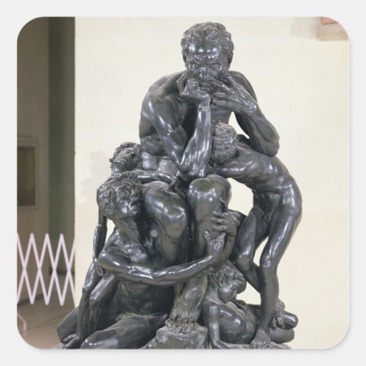 Ugolino en zijn Sons, 1860 Vierkante Sticker (Voorkant)