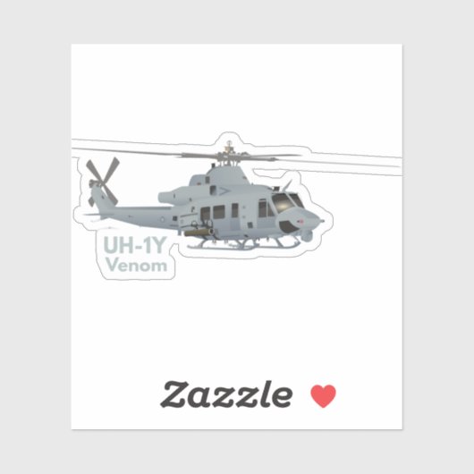 UH-1 Helikopter Sticker (Vel)
