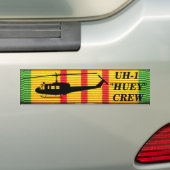 UH-1 "Huey"-bemanning - Bumpersticker met VSM-lint (Op auto)