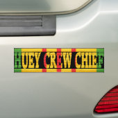 UH-1 Huey Crew Chief Vietnam Service Medal Sticker (Op auto)