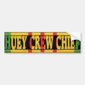 UH-1 Huey Crew Chief Vietnam Service Medal Sticker (Voorkant)