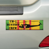 UH-1 "Huey" DUSTOFF CREW VSM Bumpersticker (Op auto)