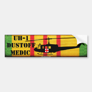 UH-1 "Huey" DUSTOFF MEDIC VSM Bumpersticker