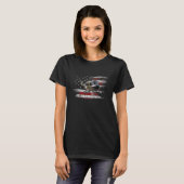 Uh 1 Huey Helikopter Amerikaanse vlag USA Pilot Vi T-shirt (Voorkant volledig)