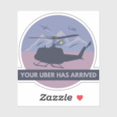 UH-1 Huey Helikopter Sticker (Vel)