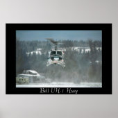 UH-1 Huey Hovering Poster (Voorkant)