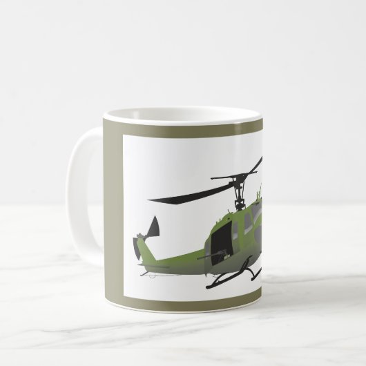UH-1 Huey Militaire Helikopter Mok (Voorkant links)