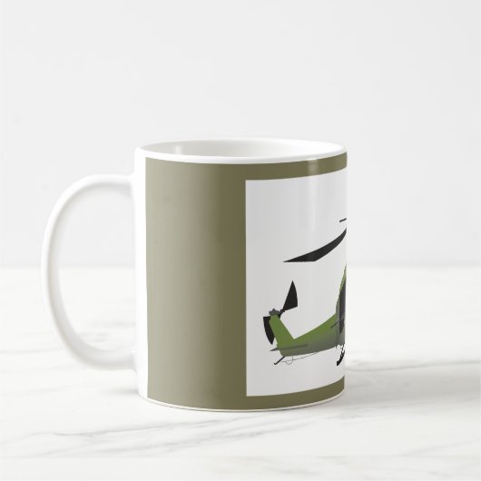 UH-1 Huey Militaire Helikopter Mok (Links)