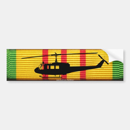 UH-1 Huey VSM Ribbon Bumpersticker (Voorkant)