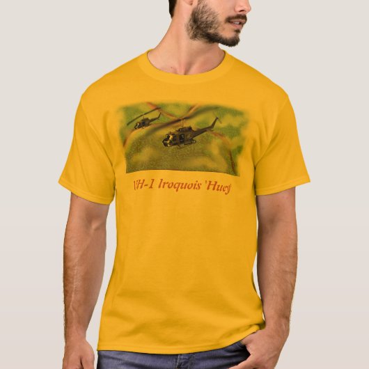 UH-1 Iroquois "Huey" Helikopter T-shirt (Voorkant)