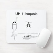 UH-1 Iroquois Muismat (Met muis)