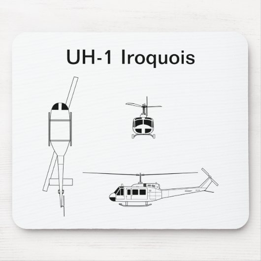 UH-1 Iroquois Muismat (Voorkant)