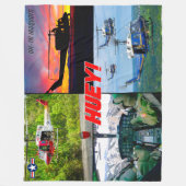 UH-1N IROQUOIS "HUEY" FLEECE DEKEN (Voorkant)