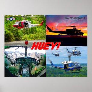 UH-1N IROQUOIS "HUEY" POSTER