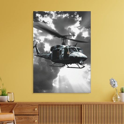 UH-1N Twin Huey Canvas Afdruk (Insitu (Woonkamer))