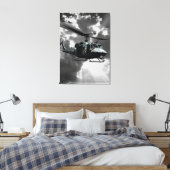 UH-1N Twin Huey Canvas Afdruk (Insitu (Slaapkamer))